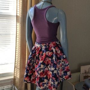 Express Skirts - Floral Puffy Skirt Express Skirts - Floral Puffy Skirt